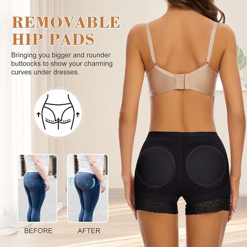 Padded Underwear for Women Seamless Butt Lifter Panties Booty Pads Shapewear Hip Enhancer Underwear in Saudi Arabia