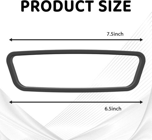 Car Rear View Mirror Protector Frame, Rearview Mirror Decor Edge Guard Compatible with Model 3 Y, Silicone Interior Rearview Mirror Decorative Accessories(Red) in Saudi Arabia