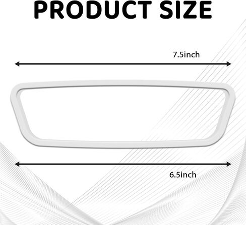 Car Rear View Mirror Protector Frame, Rearview Mirror Decor Edge Guard Compatible with Model 3 Y, Silicone Interior Rearview Mirror Decorative Accessories(Red) in Saudi Arabia