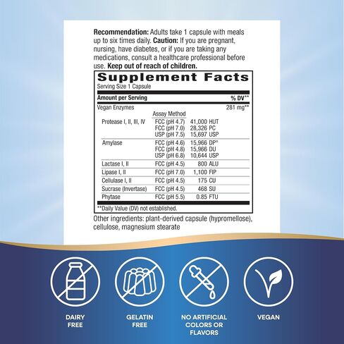 Nature's Way CompleteGest Vegetarian Enzymes Supplement, Helps Digest Food*, 180 Vegan Capsules in Saudi Arabia