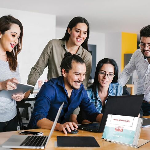 بطاقة بريدية أكريليك كتيب حامل منظم 4 × 6 بوصة عرض نشرة حامل واضح بطاقة المعايدة عرض حامل المجلات لبطاقة منظم مكتب طاولة المنزل مكتب المدرسة القائمة (2) in Kuwait