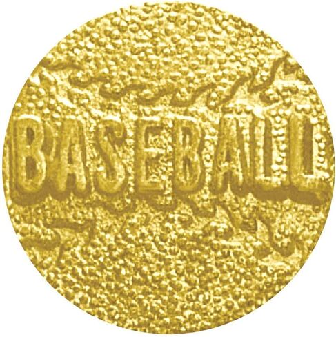 Sports Chenille Lapel Pins: 44 Varieties - Bright Gold - Unisex - Clutch Back in Saudi Arabia