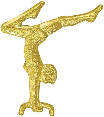 Sports Chenille Lapel Pins: 44 Varieties - Bright Gold - Unisex - Clutch Back in Saudi Arabia