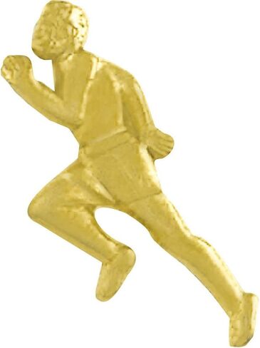 Sports Chenille Lapel Pins: 44 Varieties - Bright Gold - Unisex - Clutch Back in Saudi Arabia