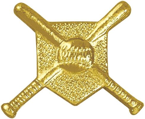 Sports Chenille Lapel Pins: 44 Varieties - Bright Gold - Unisex - Clutch Back in Saudi Arabia