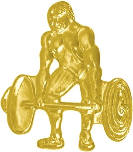 Sports Chenille Lapel Pins: 44 Varieties - Bright Gold - Unisex - Clutch Back in Saudi Arabia