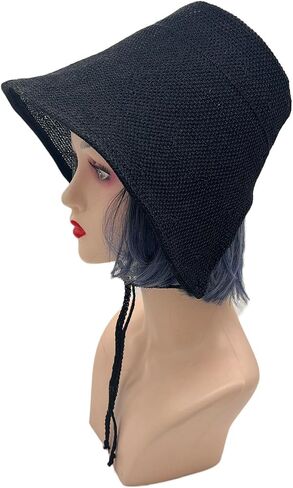 Women Vintage Bonnet with Tie Foldable Victorian Cap Sun Hat in Saudi Arabia
