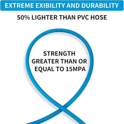 خرطوم هواء مطاطي مقاس 1/4 بوصة × 25 قدمًا مع موصل عالمي، خفيف الوزن، مقاوم للالتواء، مرن، مناسب لجميع الأحوال الجوية، خرطوم ضاغط هواء 300 رطل لكل بوصة مربعة لوظائف الأسقف والأثاث in Kuwait
