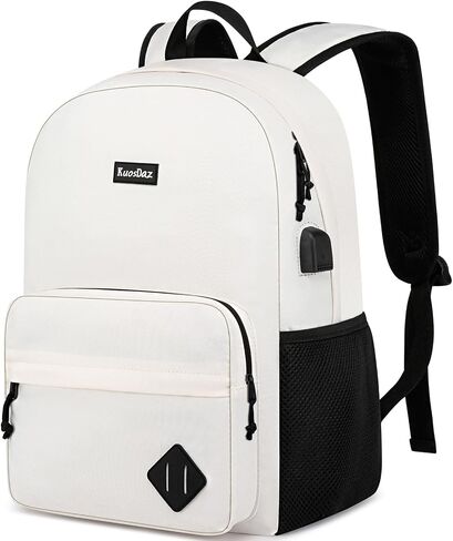 Black Backpack for School Teens Boys Girls, Lightweight Casual Backpacks for Men and Women, Classic Basic Water Resistant Casual Daypack, 15.6 Inch Laptop Bookbag for College High School Work Travel in Kuwait
