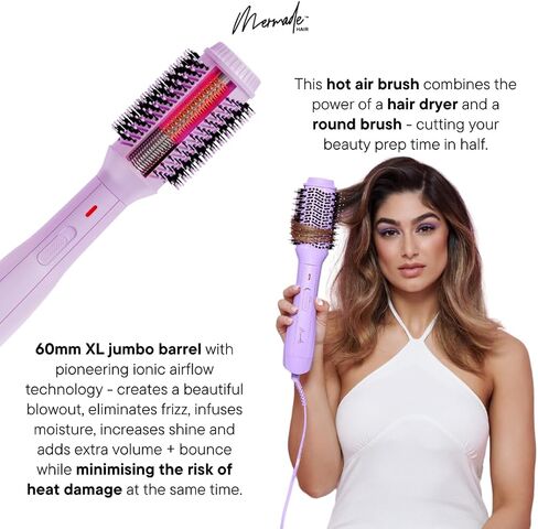 Mermade Hair | 2.3" Blow Dry Brush | 2 In 1 Blow Dryer For Bouncy Blowout in Saudi Arabia