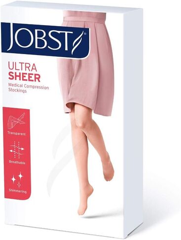 حذاء Jobst النسائي ذو الدعم الخفيف للغاية للركبة، أسود كلاسيكي، صغير in Kuwait