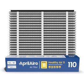 AprilAire 110 Replacement Filter for AprilAire Whole House Air Purifiers - MERV 11, Clean Air & Dust, 16x20x4 Air Filter (Pack of 1)
