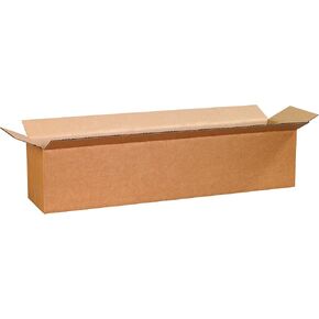 PARTNERS BRAND 28x6x6 Long Corrugated Boxes, Long, 28L x 6W x 6H, Pack of 20 | Shipping, Packaging, Moving, Storage Box for Home or Business, Strong Wholesale Bulk Boxes