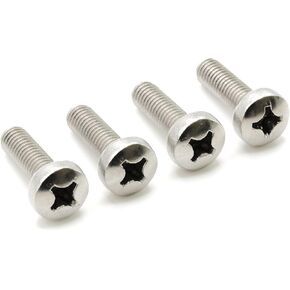 Rear License Plate Screws Compatible with Toyota RAV4 - Stainless Steel - Black Oxide - (Pack of 4)