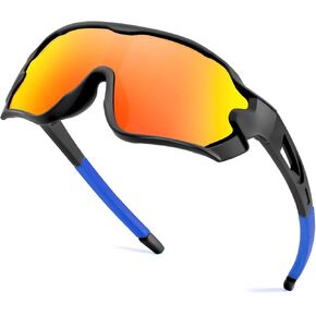 Kids Baseball Sunglasses Sports Wrap Around Frame Cycling Running Glasses for 6-12 boys girls