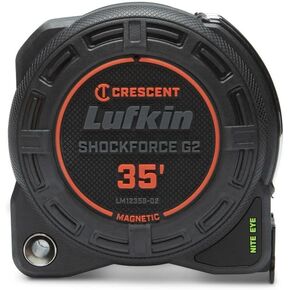 Crescent Lufkin Shockforce G2 35-ft Nite Eye Magnetic Tape Measure- LM1235B-02