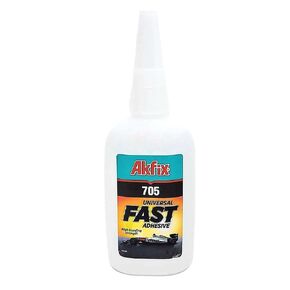 Akfix 705 CA Super Glue - Cyanoacrylate Glue Clear - Strong Adhesive for Wood, PVC, Plastic, Metal | DIY& Professional, 1 Pack, 1.7 Oz.