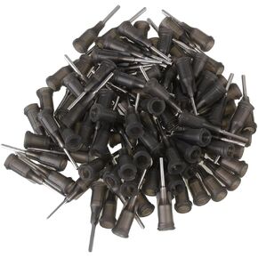 Gray 1/2" 16Ga Blunt End Luer Lock Dispensing Needles Syringe Needle Tips Pack of 100