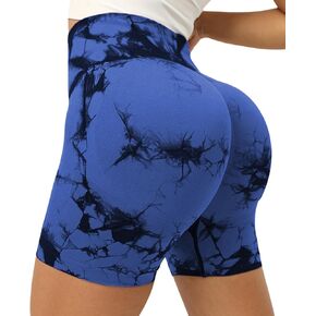 Women Seamless Yoga Leggings Cycling Shorts ，Scrunch Butt Lifting High Waisted Workout Shorts Shorts for Women Gym