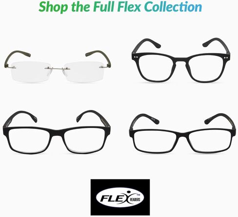 قارئ الإطار البيضاوي المرن خفيف الوزن Select-A-Vision Flex 2، بني، 2.00 in Kuwait