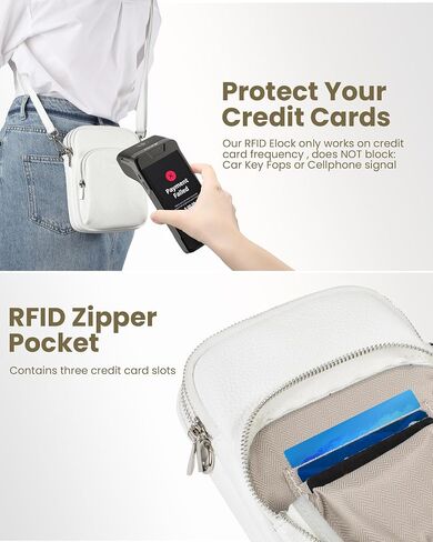 befen Small Genuine Leather Crossbody Bag for Women Trendy Crossbody Purses with RFID Blocking Card Slots in Kuwait