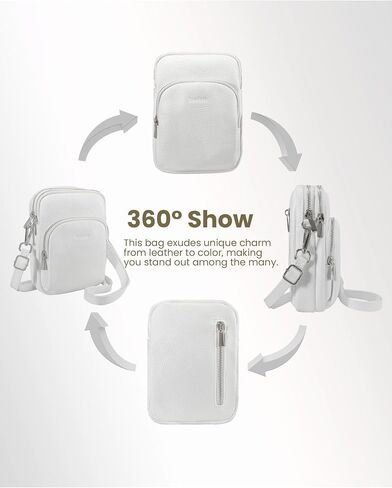 befen Small Genuine Leather Crossbody Bag for Women Trendy Crossbody Purses with RFID Blocking Card Slots in Kuwait
