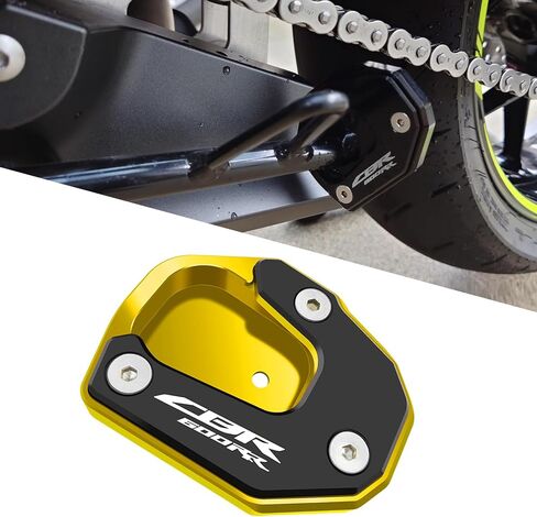 for CBR600RR CBR 600 RR cbr 600rr 2007-2022 Motorcycle Bike Kickstand cbr kickstand Extender Foot Side Stand Extension Pad Support Plate Anti-skid Enlarged Base (Red) in Saudi Arabia