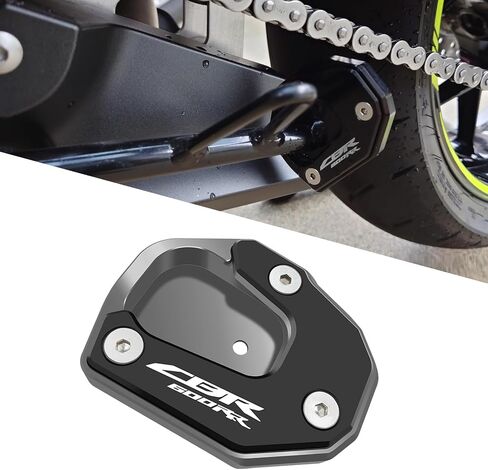 for CBR600RR CBR 600 RR cbr 600rr 2007-2022 Motorcycle Bike Kickstand cbr kickstand Extender Foot Side Stand Extension Pad Support Plate Anti-skid Enlarged Base (Red) in Saudi Arabia
