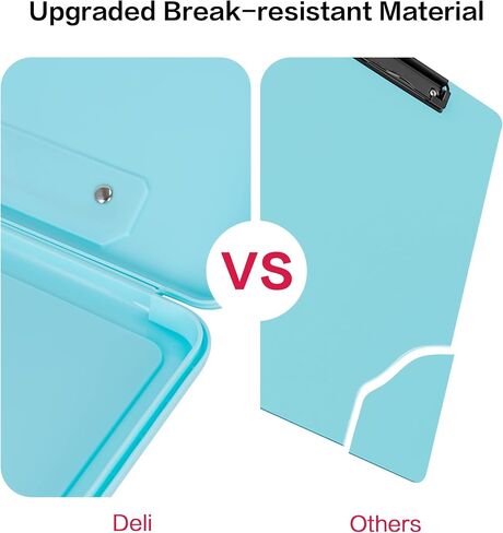 Deli Nursing Clipboard with Storage, Nurse Clipboard with 5 Quick Access Cheat Sheet for Nurses, Nursing Students, Doctor, Medical Professionals, Purple in Saudi Arabia