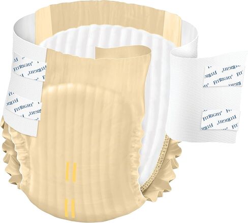 ملابس داخلية للبالغين من Medline FitRight OptiFit مع علامات تبويب، امتصاص متوسط، متوسط، 32"-42"، 4 عبوات من 20 (إجمالي 80) in Saudi Arabia