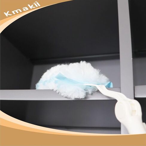 KMAKII 360 Degree Heavy Duty Duster Disposable Duster with a Long Handle and a Short Handle, 20 Count Duster Refills in Kuwait