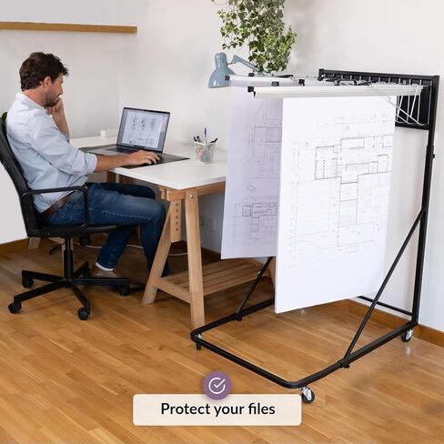 Blueprint Holder Wall Mounted | Organize Your Documents Effortlessly | Blue Print Storage Organizer | Blueprint Storage for Architects & Engineers | Protect Your Blueprints | Construction Plan Holder in Saudi Arabia