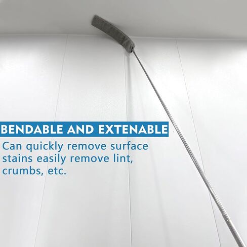 منظف ​​غبار ذو فجوة قابل للسحب - منفضة يدوية متعددة الوظائف، ممسحة غبار بفرشاة غبار من الألياف الدقيقة مع عمود تمديد 80 بوصة، فرشاة غبار تلسكوبية، أداة تنظيف لمروحة السقف، فجوة الأثاث المنزلية السفلية in Kuwait