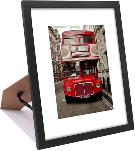 8x10 Picture Frame Brown Set of 3, Display Pictures 5x7 with Mat or 8x10 Without Mat for Wall Mounting or Table Top Display in Saudi Arabia