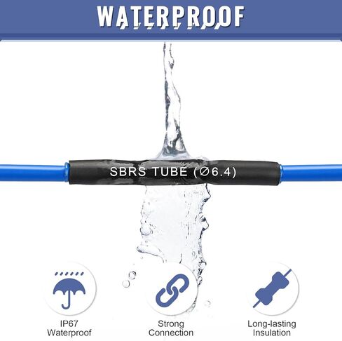 Heat Shrink Tubing Kit - Sopoby 3:1 Ratio Adhesive Lined, Marine Grade Automotive Industrial Shrink Wrap - Black 360 PCS in Saudi Arabia