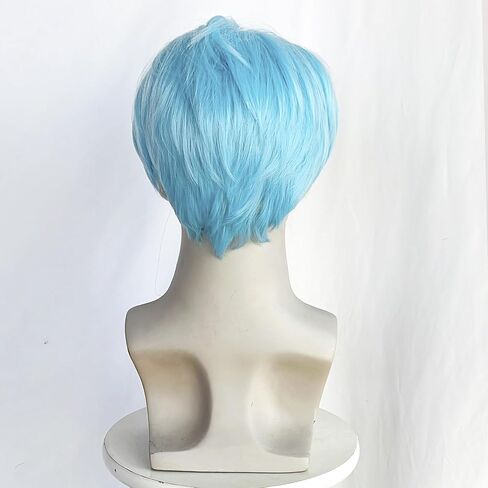 Mens Red Wig Short Layered Red Wig Male Red Wig Heat Resistant Synthetic Cosplay Costume Party Unisex Wig (Red) in Saudi Arabia