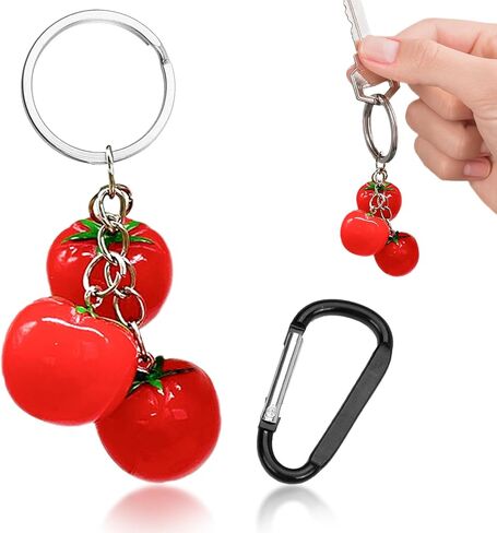 Fun Fruit Keychain Key rings,Bag Purse Charms Backpack Handbag Decor,Gift for Girls Women in Kuwait
