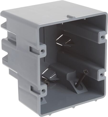 Southwire MSBFAN Cubic Inch Smart 50lb Paddle 75lb Light Fan Fixture Box, 24 CU in, Supports 50 lb-75 lb, Gray in Saudi Arabia