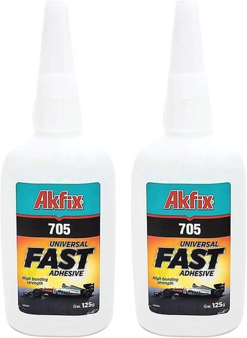 Akfix 705 CA Super Glue - Cyanoacrylate Glue Clear - Strong Adhesive for Wood, PVC, Plastic, Metal | DIY& Professional, 1 Pack, 1.7 Oz. in Saudi Arabia