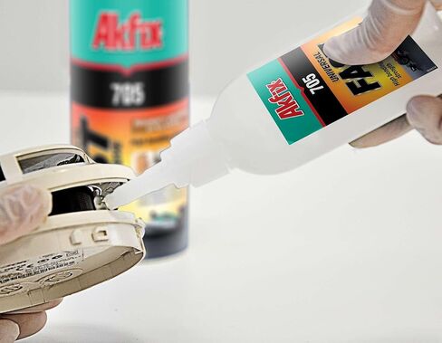 Akfix 705 CA Super Glue - Cyanoacrylate Glue Clear - Strong Adhesive for Wood, PVC, Plastic, Metal | DIY& Professional, 1 Pack, 1.7 Oz. in Saudi Arabia