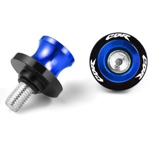 Motorcycle 2pcs 6MM CNC Swing Arm Sliders Spools Swing Arm Stand Screw for Yamaha YZF R1 R3 R6 R6S R7 R15 R25 R125 600R(Black)