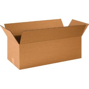 PARTNERS BRAND 24x10x8 Long Corrugated Boxes, Long, 24L x 10W x 8H, Pack of 25 | Shipping, Packaging, Moving, Storage Box for Home or Business, Strong Wholesale Bulk Boxes