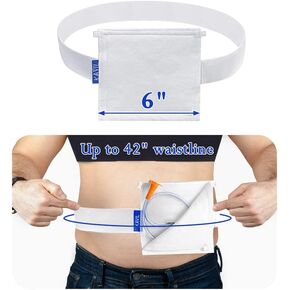 Feeding Tube Belt Peritoneal Dialysis Accessories Peg/G Tube Supplies Protective Covers Dialysis Tubing Medical Catheters Holder for Adults Cath Secure Pd J Port Wrap for Women Men (Beige)
