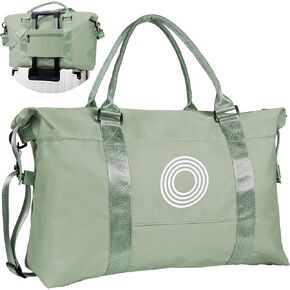 Teen Girl Gifts, Initial Travel Duffel Bag, Sports Bag, Personalized Weekender Bag with Shoulder Strap, Monogram Overnight Bag, Gift for Friend Sister Teenage Girl Gifts (Letter N)