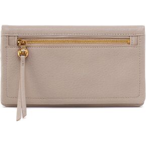 HOBO Lumen Continental Bifold Leather Wallet for Women, Snap Closure