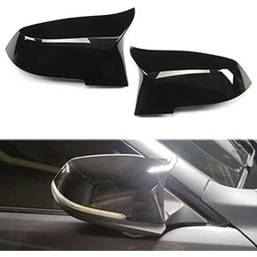 ECOTRIC Side Mirror Covers Door Mirror Cap Compatible with BMW F20 F21 F22 F23 F30 F31 F32 F33 F34 F36 F87 X1 E84 Rearview Replacement Carbon Fiber Style Pair
