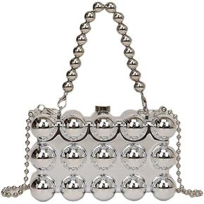 Simcat Women Gold Clutch Purses Beaded Evening Handbag for Wedding Cocktail Party Banquet Daily