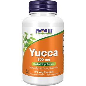 NOW Supplements, Yucca (Yucca spp.) 500 mg, 4:1 Concentrate, Herbal Supplement, 100 Capsules