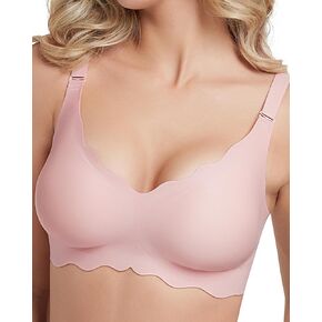 Women's Wireless Bras, Seamless Bras No Underwire Full Coverage Push Up Comfort Bra with Extender 2024