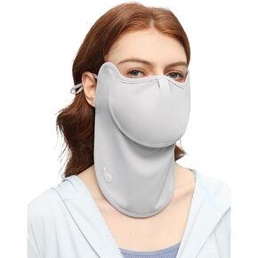 Sun Protection UPF 50+ Face Covers Balaclava Breathable Neck Gaiters with Mouth Opened SLF5M212